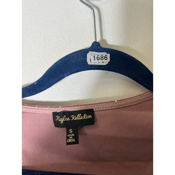 Kaylee Collection Mauve Cropped Top and Pants Set Sz S - Picture 3 of 6